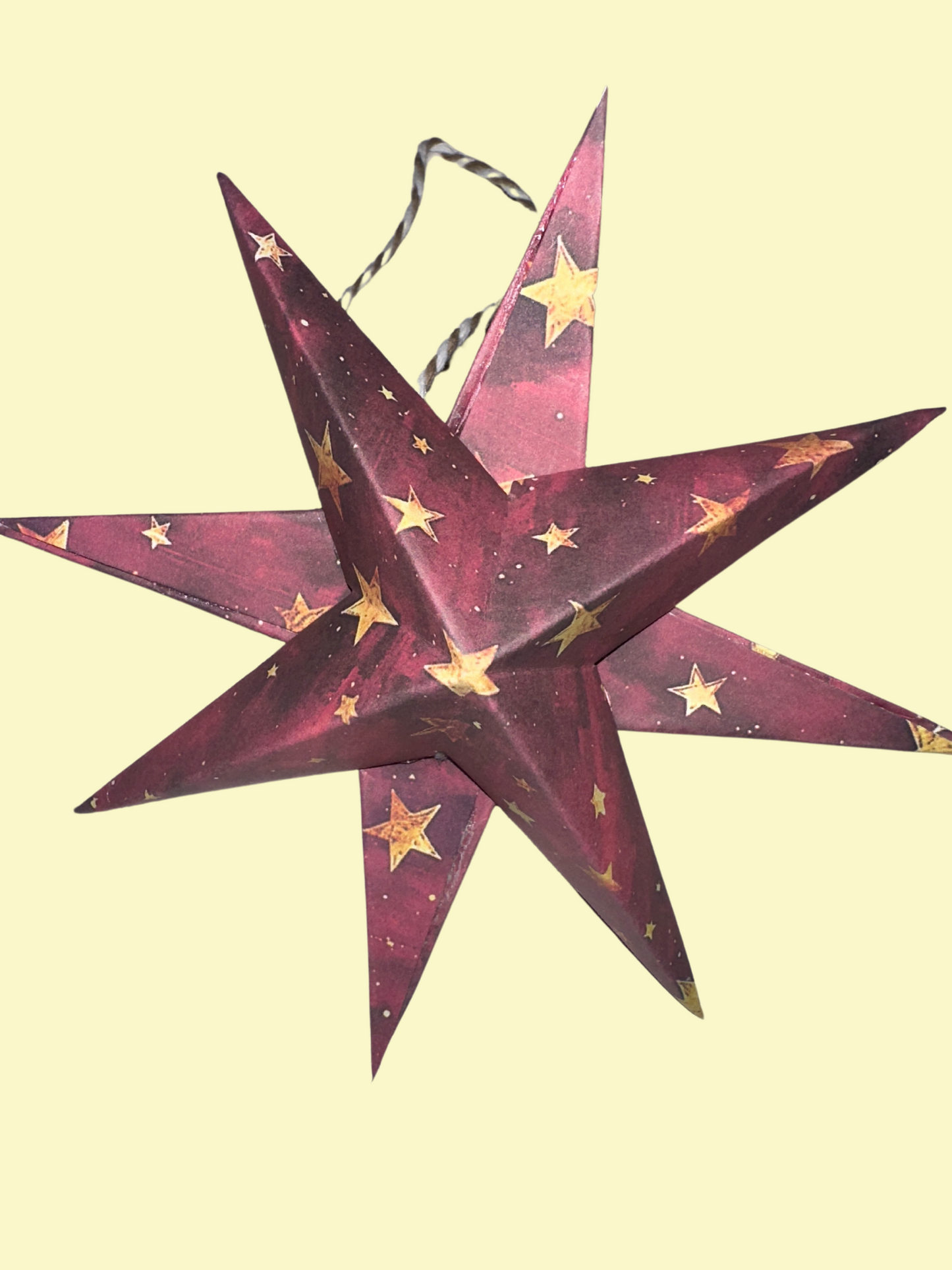 Star Pattern 2 (deep red)-large