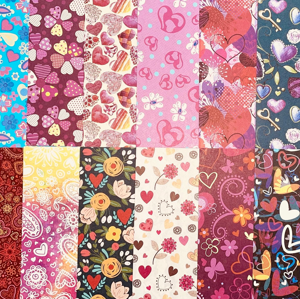 Heart Notes: Hearts and Flowers