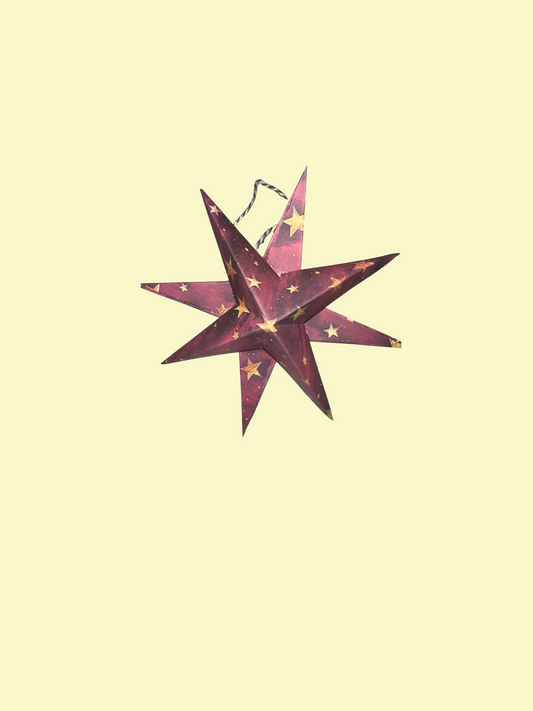 Star Pattern 2 (deep red)-small