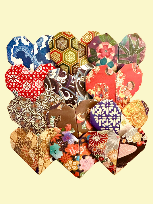 Heart Notes: "Traditional" Patterns (Chiyogami and Washi)