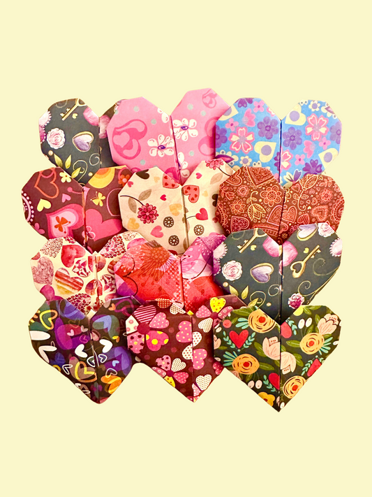 Heart Notes: Hearts and Flowers